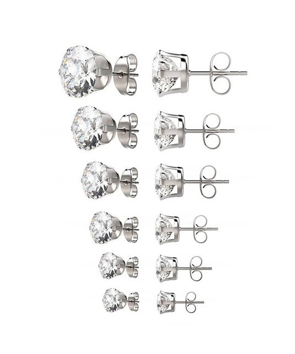 womens Surgical stainless Zirconia earrings