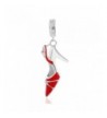 Enamel Dangle Pendant Sterling Bracelet