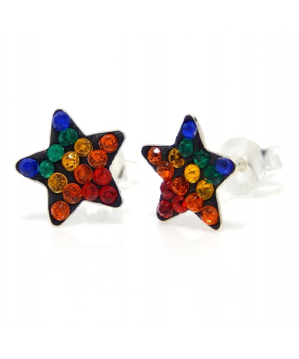 Pro Jewelry Sterling Multicolor Earrings