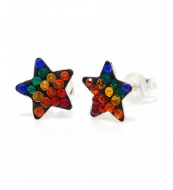 Pro Jewelry Sterling Multicolor Earrings