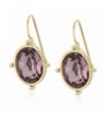 1928 Jewelry Gold Tone Purple Earrings