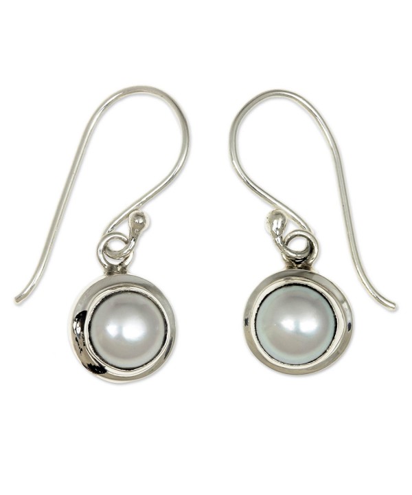 NOVICA Cultured Freshwater Sterling Earrings