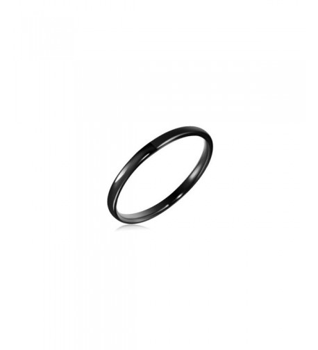 Black Domed Tungsten Wedding Band 5 0