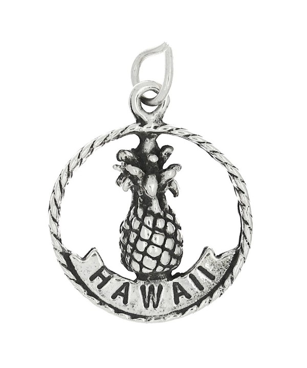 Sterling Silver Oxidized Double Pineapple