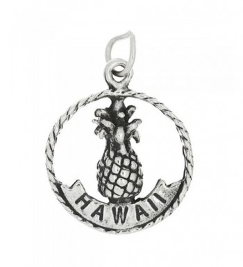 Sterling Silver Oxidized Double Pineapple