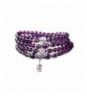 Meditation Simulated Amethyst Bracelet Necklace