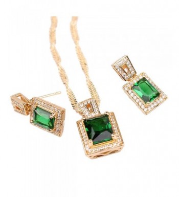 Wedding Womens Pendant Necklace Earrings