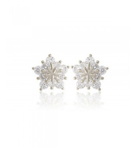 Ladies Crystal Earrings Earring Silver