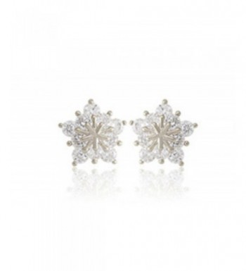 Ladies Crystal Earrings Earring Silver