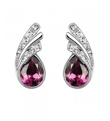 Teardrop Swarovski Element Crystal Earrings