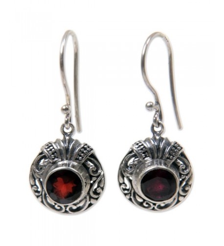 NOVICA Sterling Earrings Scarlet Ladybug