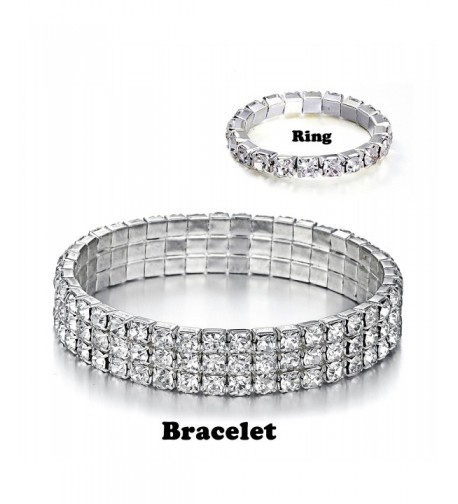 Yumei Jewelry Bracelet Silver tone Sparkling