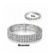 Yumei Jewelry Bracelet Silver tone Sparkling