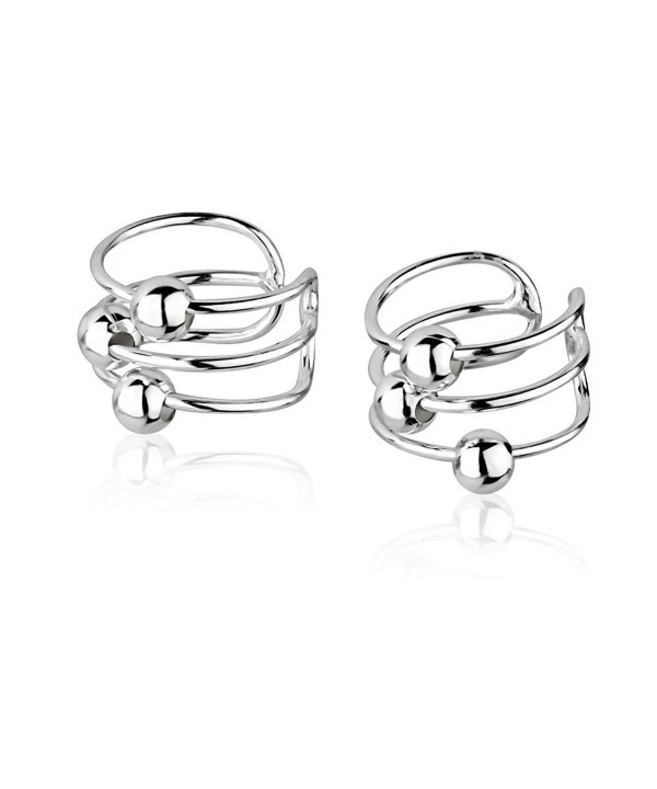 Sterling Silver Pierce Earrings 6x10mm