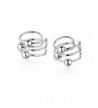 Sterling Silver Pierce Earrings 6x10mm