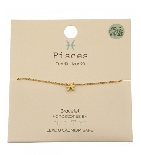 Pisces Zodiac Horoscope Astrology Bracelet