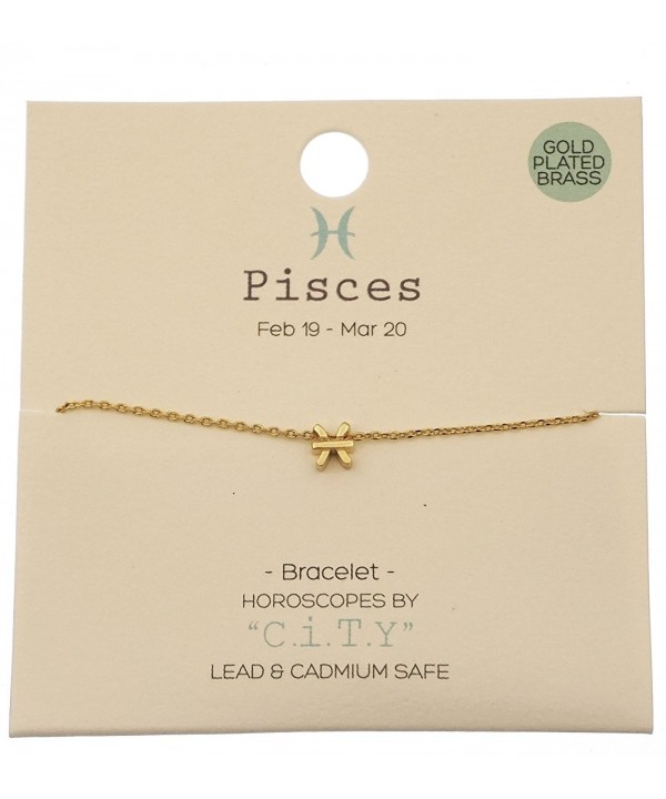 Pisces Zodiac Horoscope Astrology Bracelet