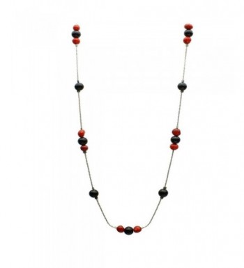 Black Bamboo Sterling Silver Necklace