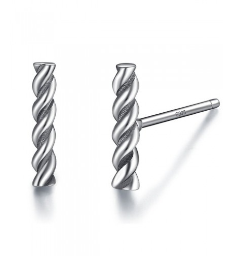 WOSTU Genuine Sterling Twisted Earrings