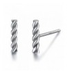 WOSTU Genuine Sterling Twisted Earrings