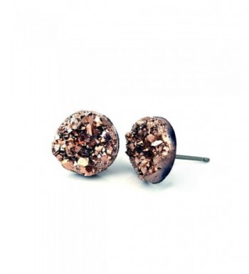 12mm Faux Druzy Stud Earrings