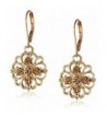 1928 Jewelry Gold Tone Filigree Earrings