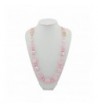 BOCAR Beads Antique Necklace NK 10349 pink