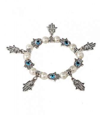 Kabbalah stretched bracelet mother silver
