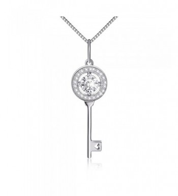 Sterling Silver Round Pendant Necklace