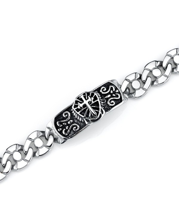 Style Stainless Steel Shield Bracelet