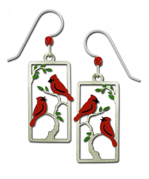 Sienna Sky Cardinals Painted Earrings