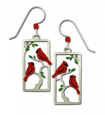 Sienna Sky Cardinals Painted Earrings