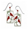 Sienna Sky Cardinals Painted Earrings