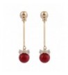 Grace Jun Bowknot Earrings Piercing