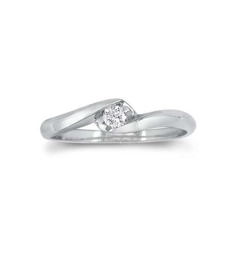 Sterling Silver Diamond Promise 0 07ct