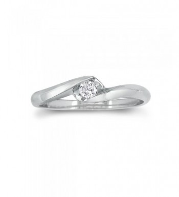 Sterling Silver Diamond Promise 0 07ct