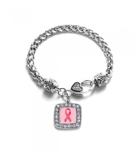 Breast Classic Silver Crystal Bracelet