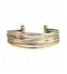 Hammered Fashion Bracelet Goldtone Silvertone