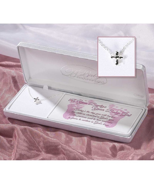 Sterling Silver Blessings Baptism Necklace