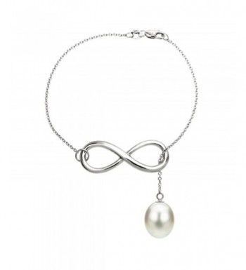 Sterling Infinity Bracelet Freshwater Cultured