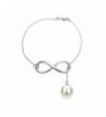 Sterling Infinity Bracelet Freshwater Cultured