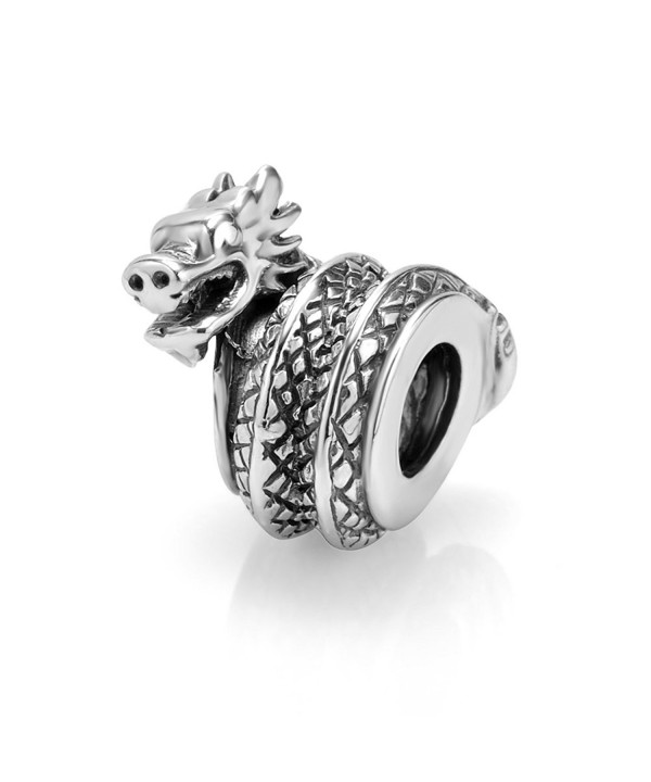 Sterling Silver Dragon Bead Charm