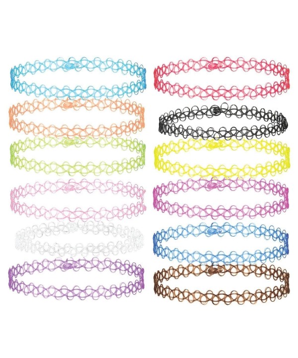 Eschone Rainbow Stretch Elastic Necklace