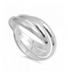 Rolling Wedding Sterling Silver Stacked