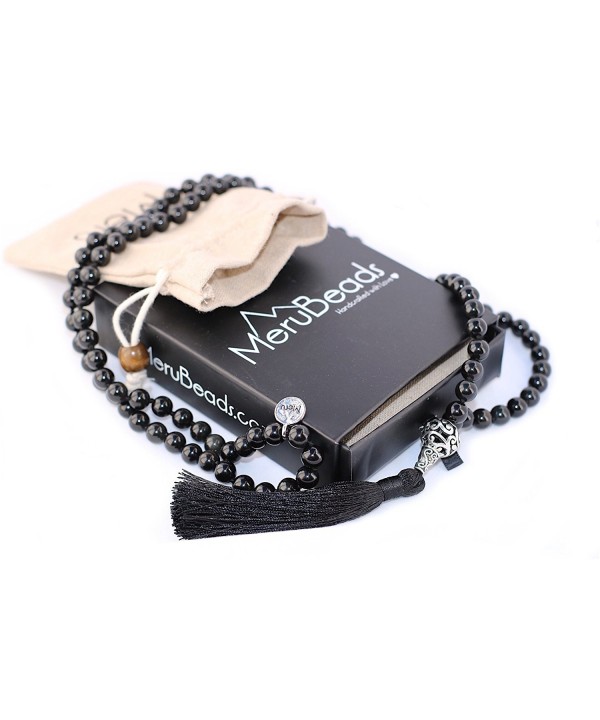 Premium Obsidian Mala Beads Necklace