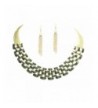 Fashion Costume Goldtone Statement Necklace