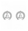 Silver Plated zirconia Shining Earrings