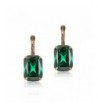 eManco Colorful Statement Leverback Earrings