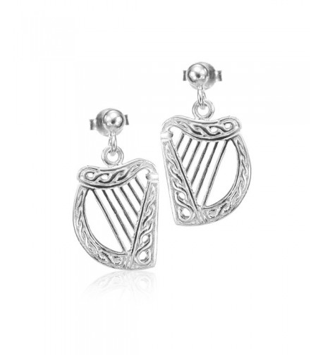 Rhodium Plated Sterling Silver Earrings