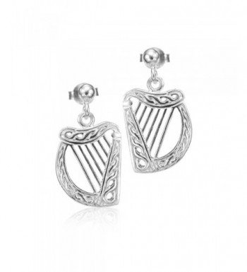 Rhodium Plated Sterling Silver Earrings